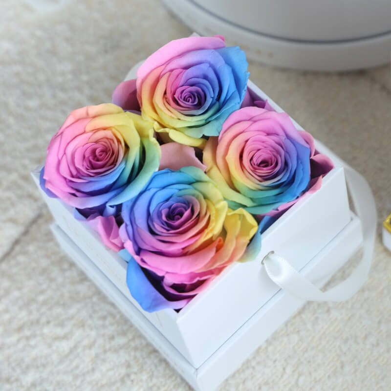 Petite Square Rose Box