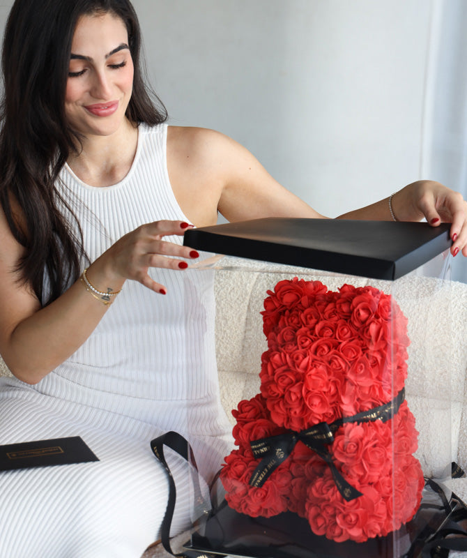 Red Eternal Rose Bear (40cm)