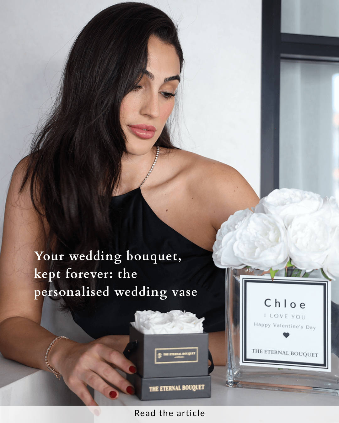Your wedding bouquet, kept forever: the personalised wedding vase