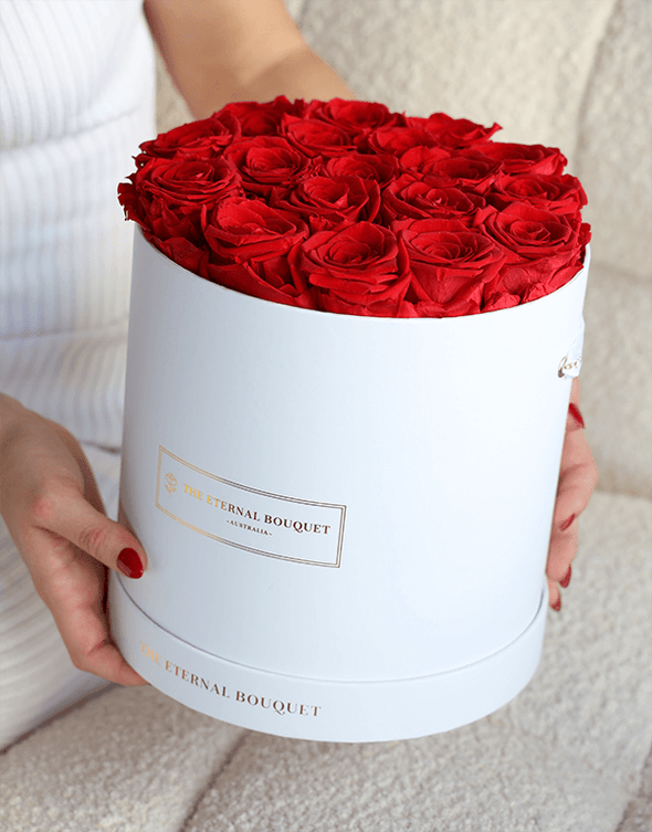 Round Everlasting Rose Box