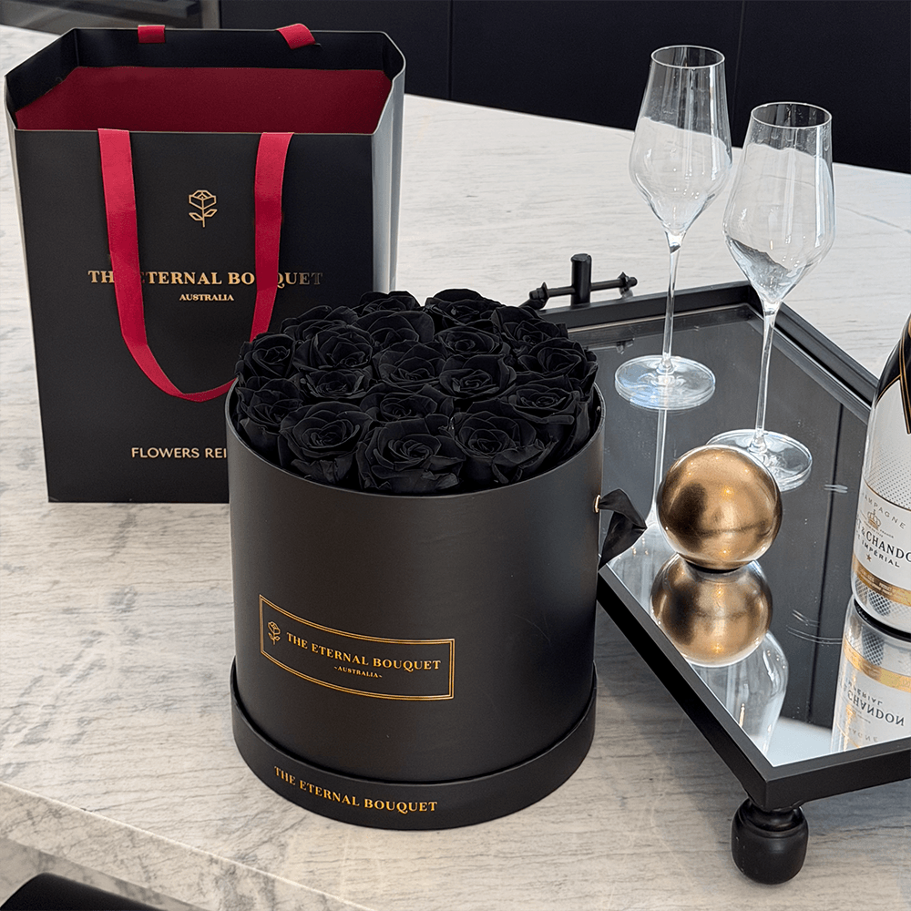 Round Everlasting Rose Box