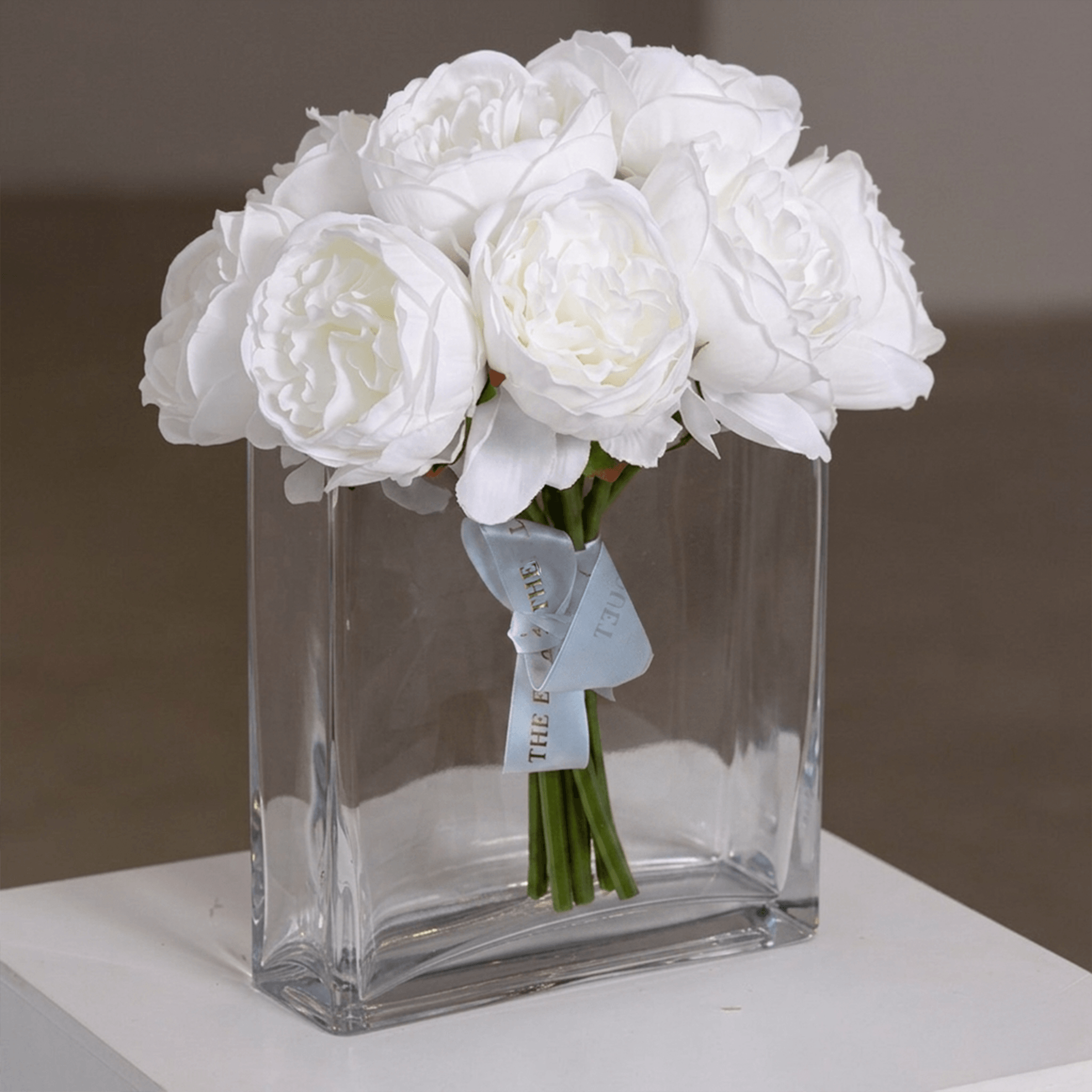 The Signature Glass Vase - Scented Silk Flowers