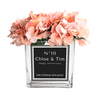 Personalised Glass Vase - Scented Silk Blooms - The Eternal Bouquet ®
