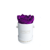 Single Everlasting Purple Rose in Round Bouquet Box