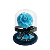 Eternal Bouquet Blue Everlasting Rose in a glass dome